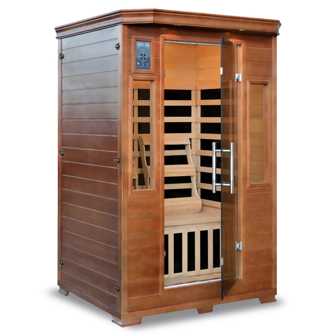 Majestic 2-Person Hemlock Premium Infrared Sauna with 6 Carbon Heaters