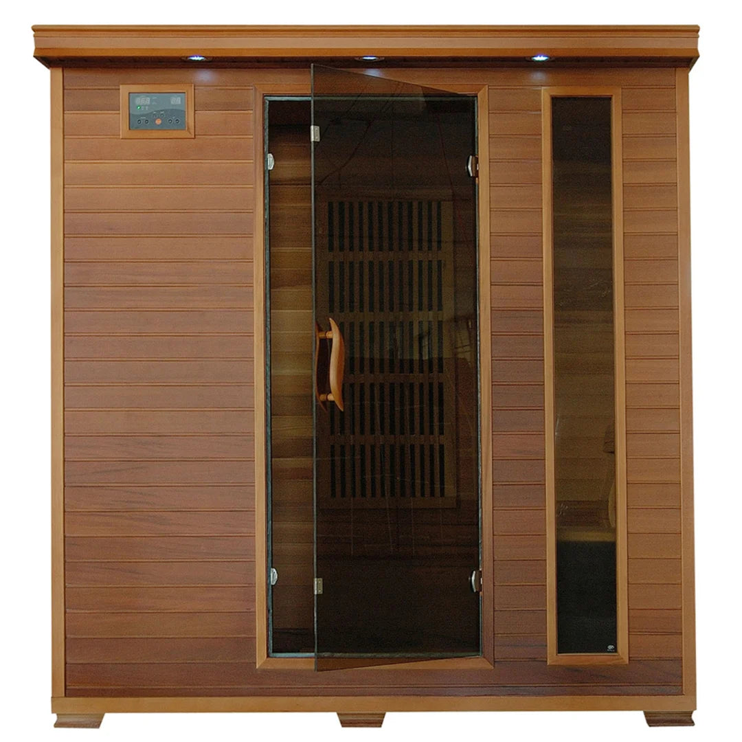 Klondike 4-Person Cedar Infrared Sauna with 9 Carbon Heaters