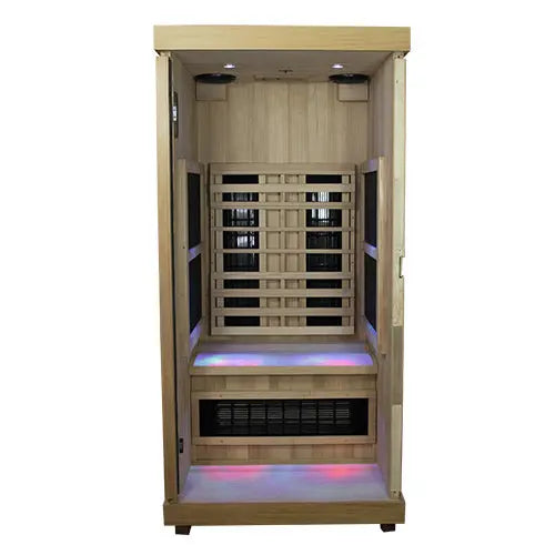 Finnmark FD-1 Full-Spectrum Infrared Sauna (1-Person Home Infrared Sauna, 38”W x 38”D x 78”H) Finnmark
