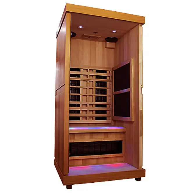 Finnmark FD-1 Full-Spectrum Infrared Sauna (1-Person Home Infrared Sauna, 38”W x 38”D x 78”H) Finnmark