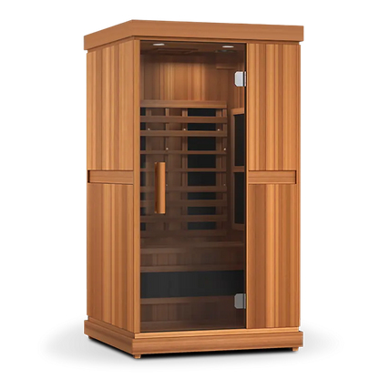 Finnmark FD-1 Full-Spectrum Infrared Sauna (1-Person Home Infrared Sauna, 38”W x 38”D x 78”H) Finnmark