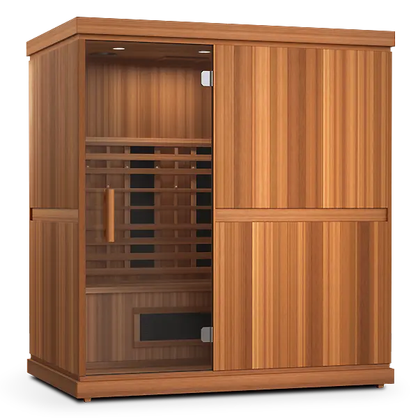 Finnmark FD-3 Full Spectrum Infrared Sauna (4-Person Home Infrared Sauna, 72"W x 46"D x 78"H) Finnmark