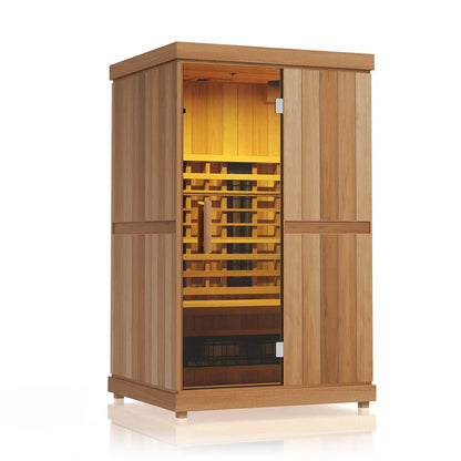 Finnmark FD-2 Full-Spectrum Infrared Sauna (2-Person Home Infrared Sauna, 48”W x 44”D x 78”H) Finnmark