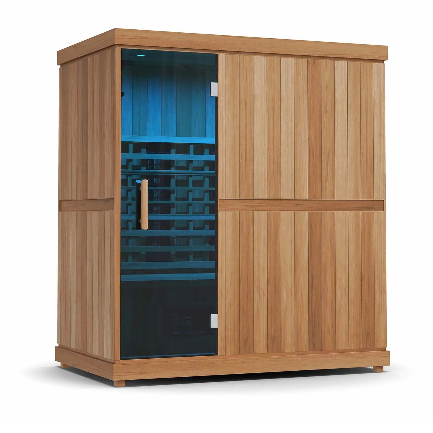 Finnmark FD-3 Full Spectrum Infrared Sauna (4-Person Home Infrared Sauna, 72"W x 46"D x 78"H) Finnmark