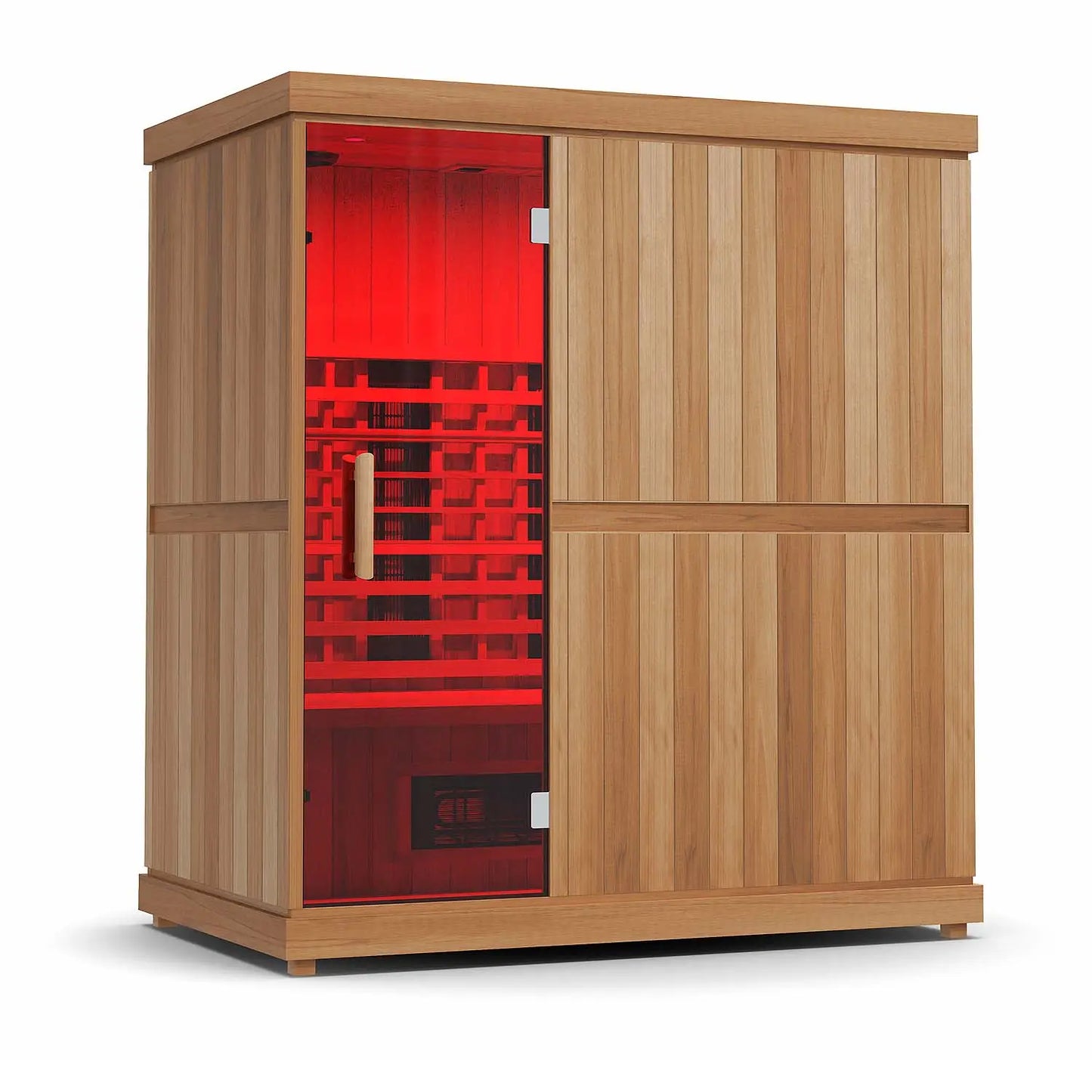 Finnmark FD-3 Full Spectrum Infrared Sauna (4-Person Home Infrared Sauna, 72"W x 46"D x 78"H) Finnmark