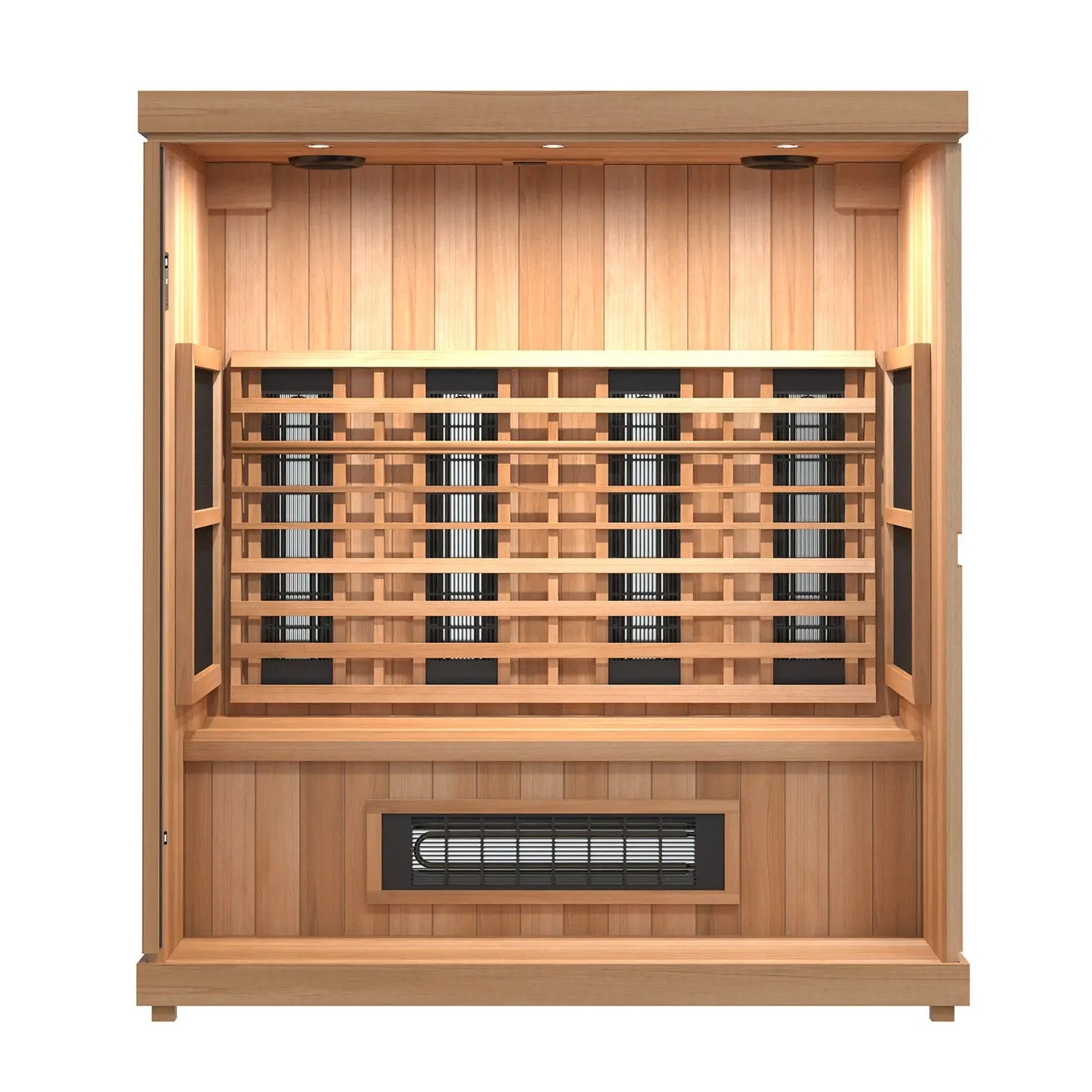 Finnmark FD-3 Full Spectrum Infrared Sauna (4-Person Home Infrared Sauna, 72"W x 46"D x 78"H) Finnmark