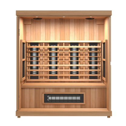 Finnmark FD-3 Full Spectrum Infrared Sauna (4-Person Home Infrared Sauna, 72"W x 46"D x 78"H) Finnmark