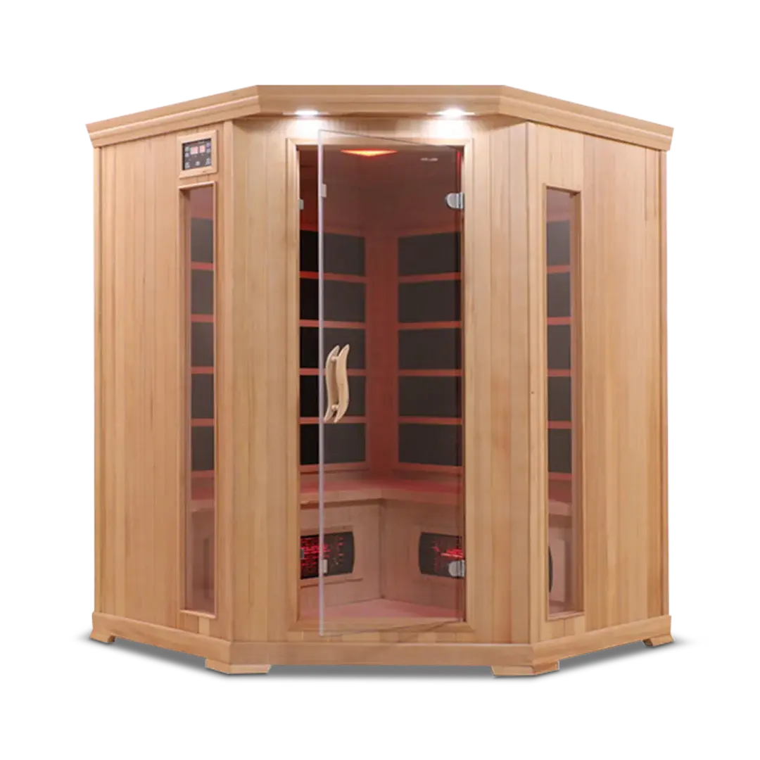 HealthSmart 4 Person Full Spectrum Corner Infrared Sauna HealthSmart