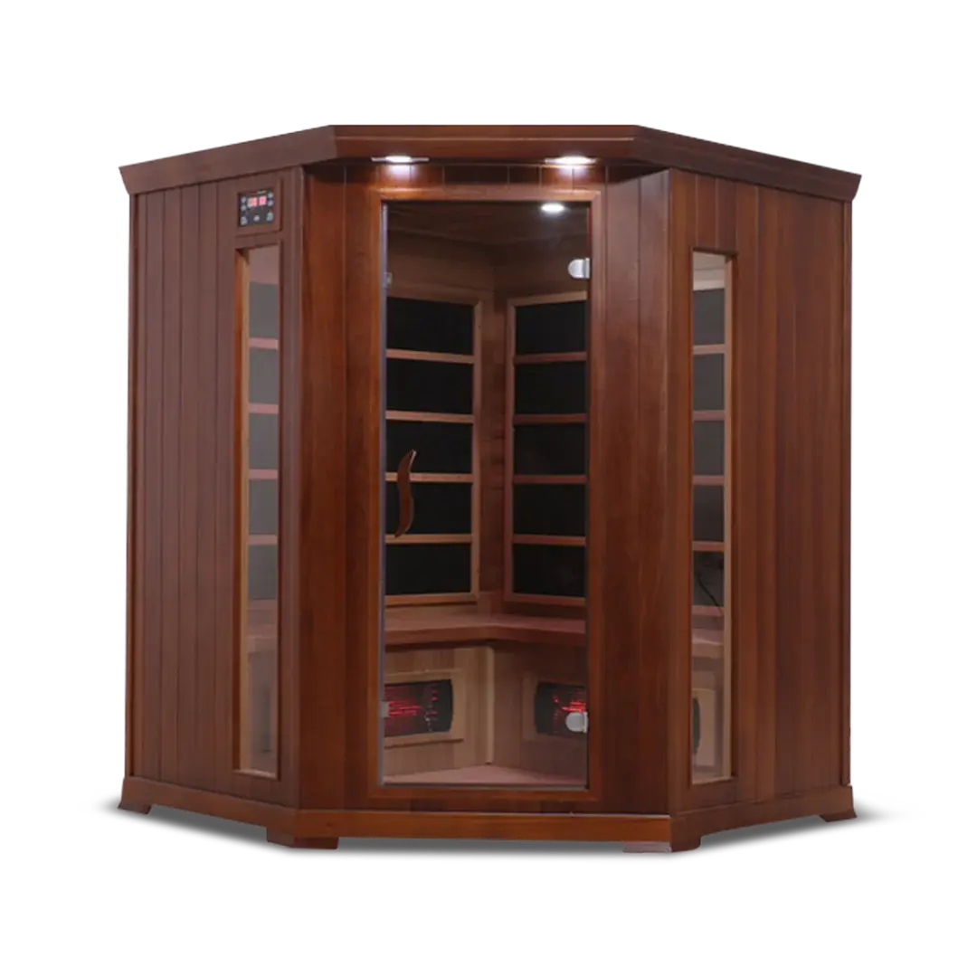 HealthSmart 4 Person Full Spectrum Corner Infrared Sauna HealthSmart