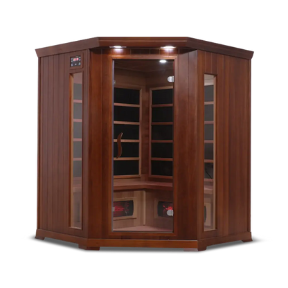 HealthSmart 4 Person Full Spectrum Corner Infrared Sauna HealthSmart