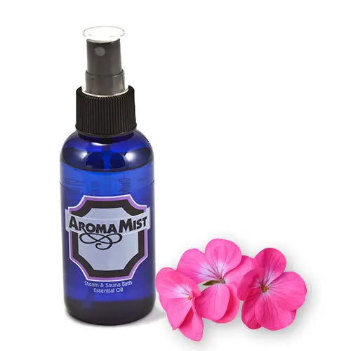 AromaMist Geranium 4 (Geranium Aroma Bath Oil, 4-ounce atomizing spray, AromaMist) AromaMist