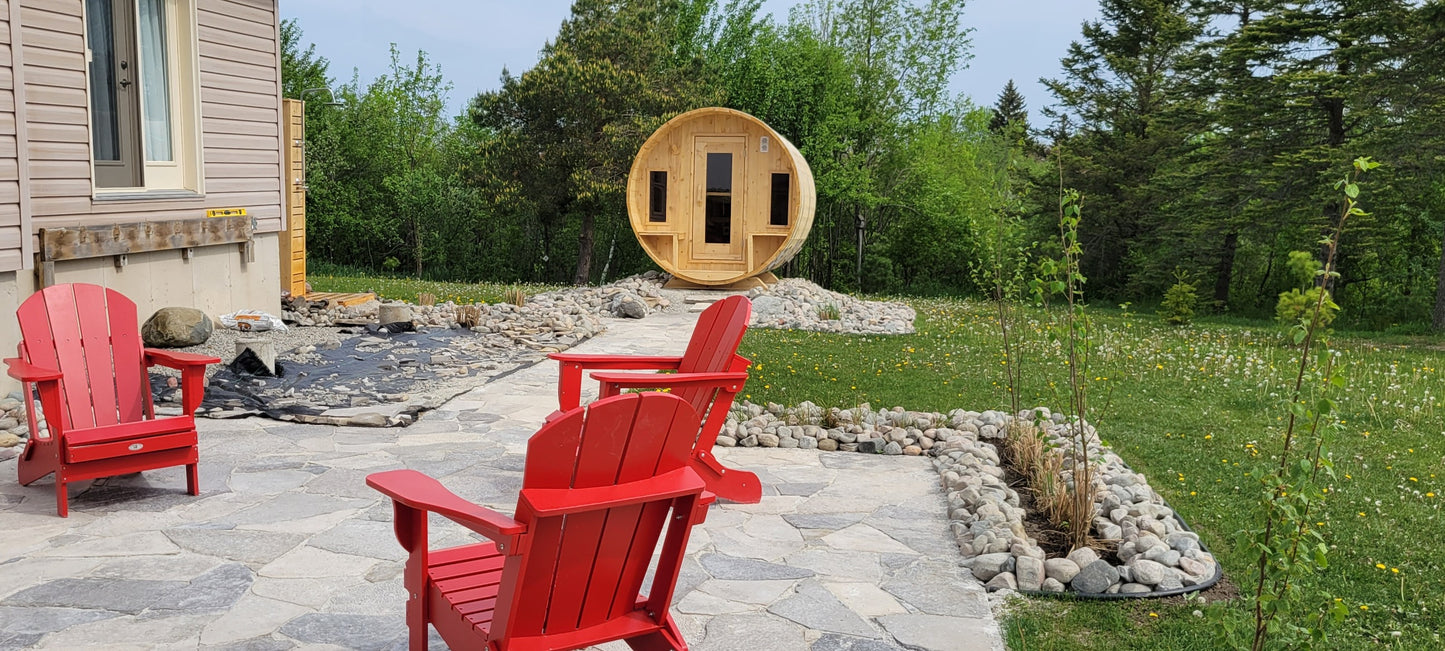 Dundalk Leisurecraft Canadian Timber Outdoor Sauna Tranquility Model