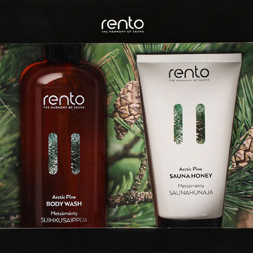 Rento Body Care Gift Set with Body Wash 400 mL and Sauna Honey 150 mL