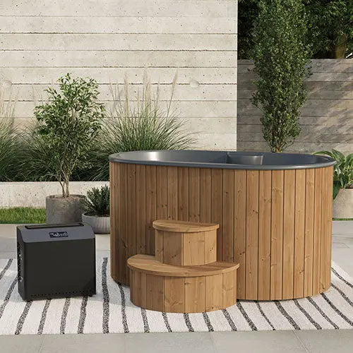 SaunaLife Model S2N (2-Person Cold/Hot Immersion Tub, Natural) SaunaLife