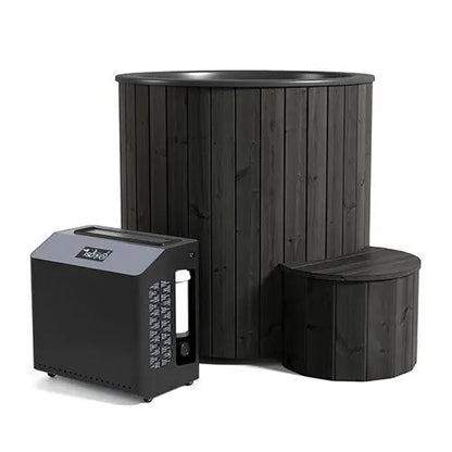 SaunaLife Model S1B (1-Person Cold/Hot Immersion Tub, Black) SaunaLife