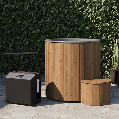 SaunaLife Model S1B (1-Person Cold/Hot Immersion Tub, Black) SaunaLife