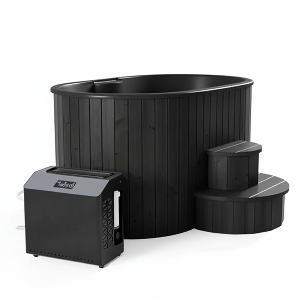 SaunaLife Model S2N (2-Person Cold/Hot Immersion Tub, Natural) SaunaLife