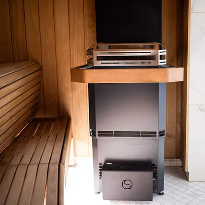 Saunum Air L 10 (Air L Series, 9.8kW Sauna Heater w/Climate Equalizer, Black) Saunum