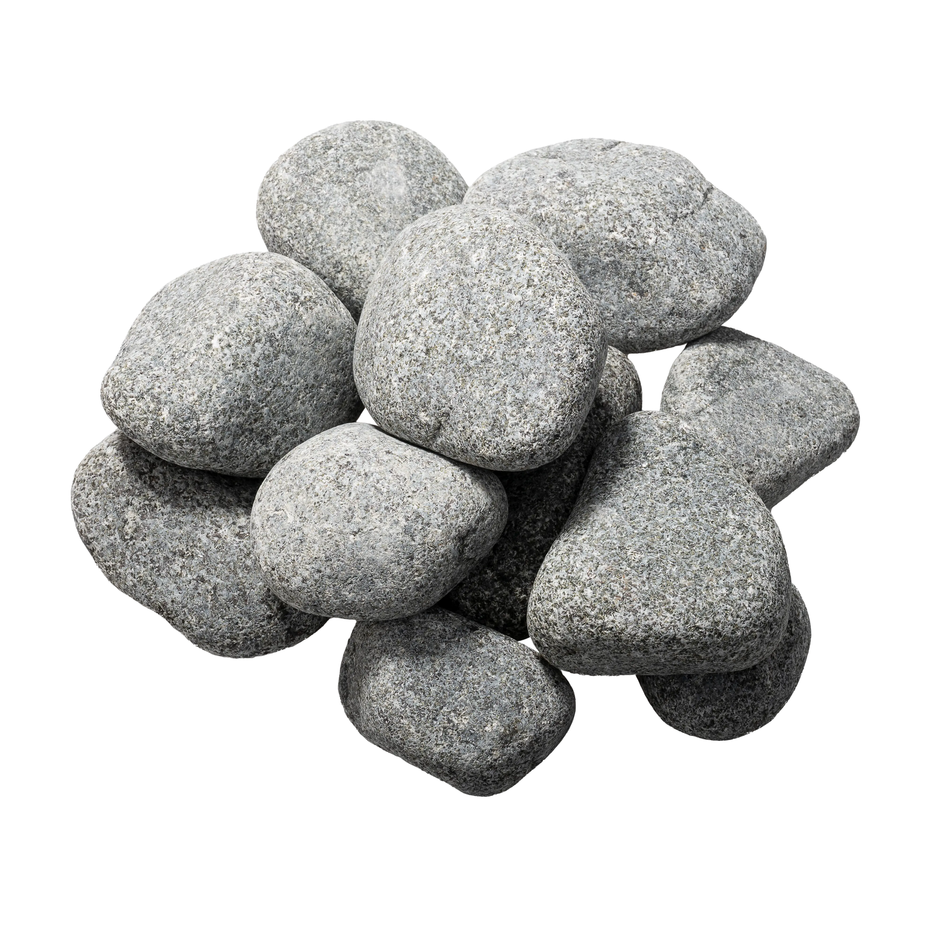 Saunum Heater Stones (Sauna Heater Stones, Rounded Olivine, 5-10cm, 33lbs) Saunum