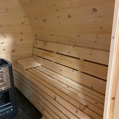 True North White Cedar Outdoor Pod Sauna Compact