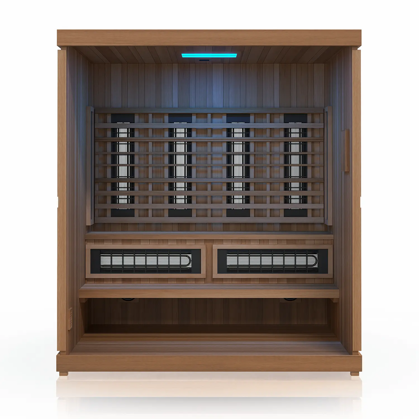 Finnmark FD-5 Trinity XL Infrared & Steam Sauna Combo (4-Person Home Sauna with Infrared and Traditional Sauna Heater, 75"W x 64"D x 83"H) Finnmark