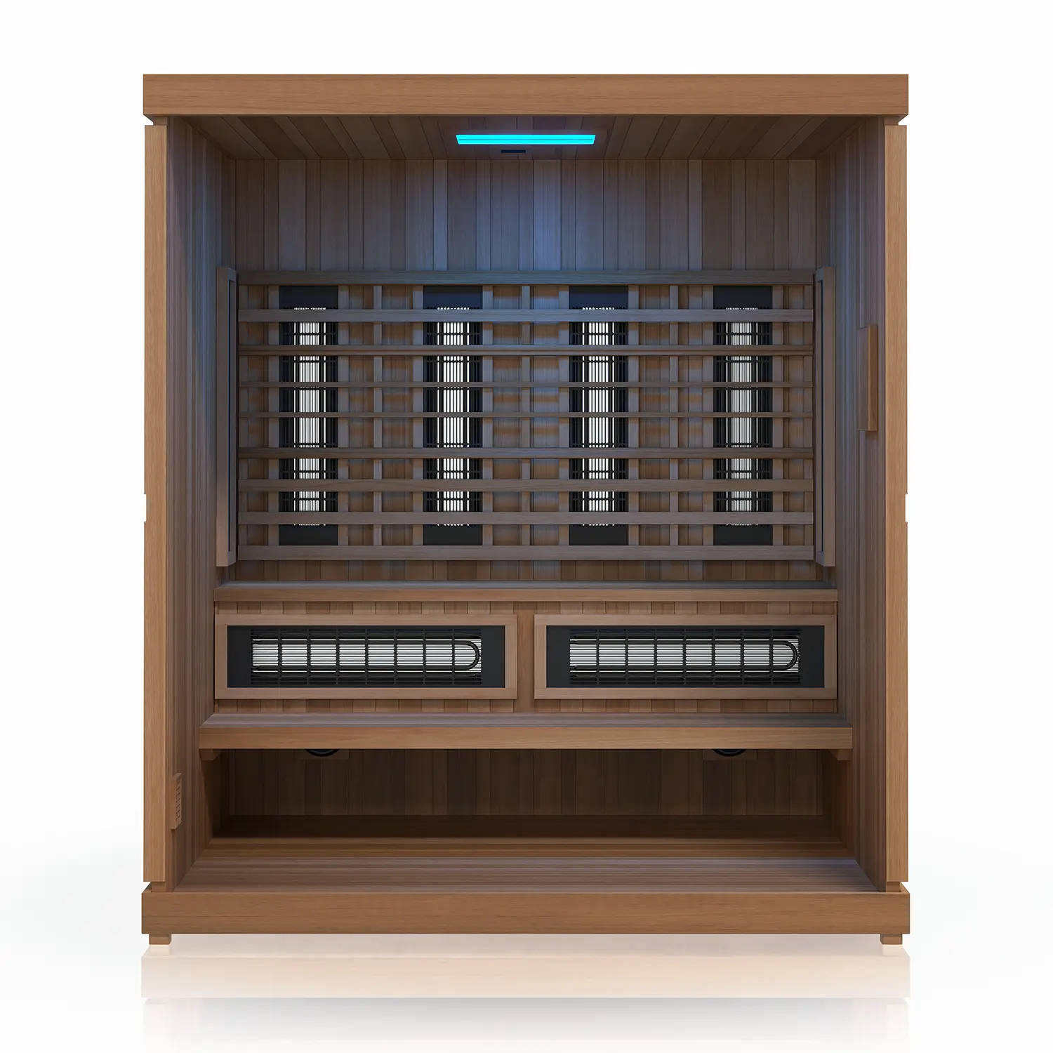 Finnmark FD-5 Trinity XL Infrared & Steam Sauna Combo (4-Person Home Sauna with Infrared and Traditional Sauna Heater, 75"W x 64"D x 83"H) Finnmark