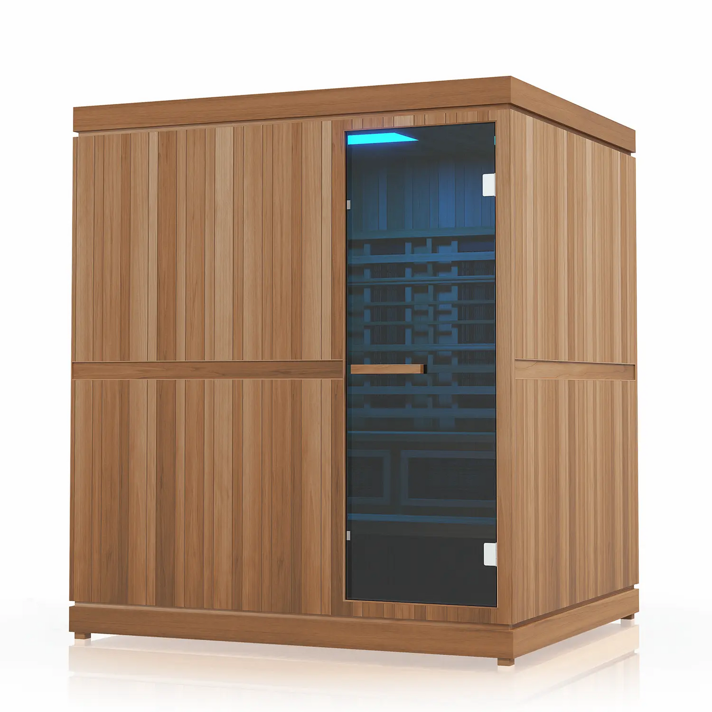 Finnmark FD-5 Trinity XL Infrared & Steam Sauna Combo (4-Person Home Sauna with Infrared and Traditional Sauna Heater, 75"W x 64"D x 83"H) Finnmark