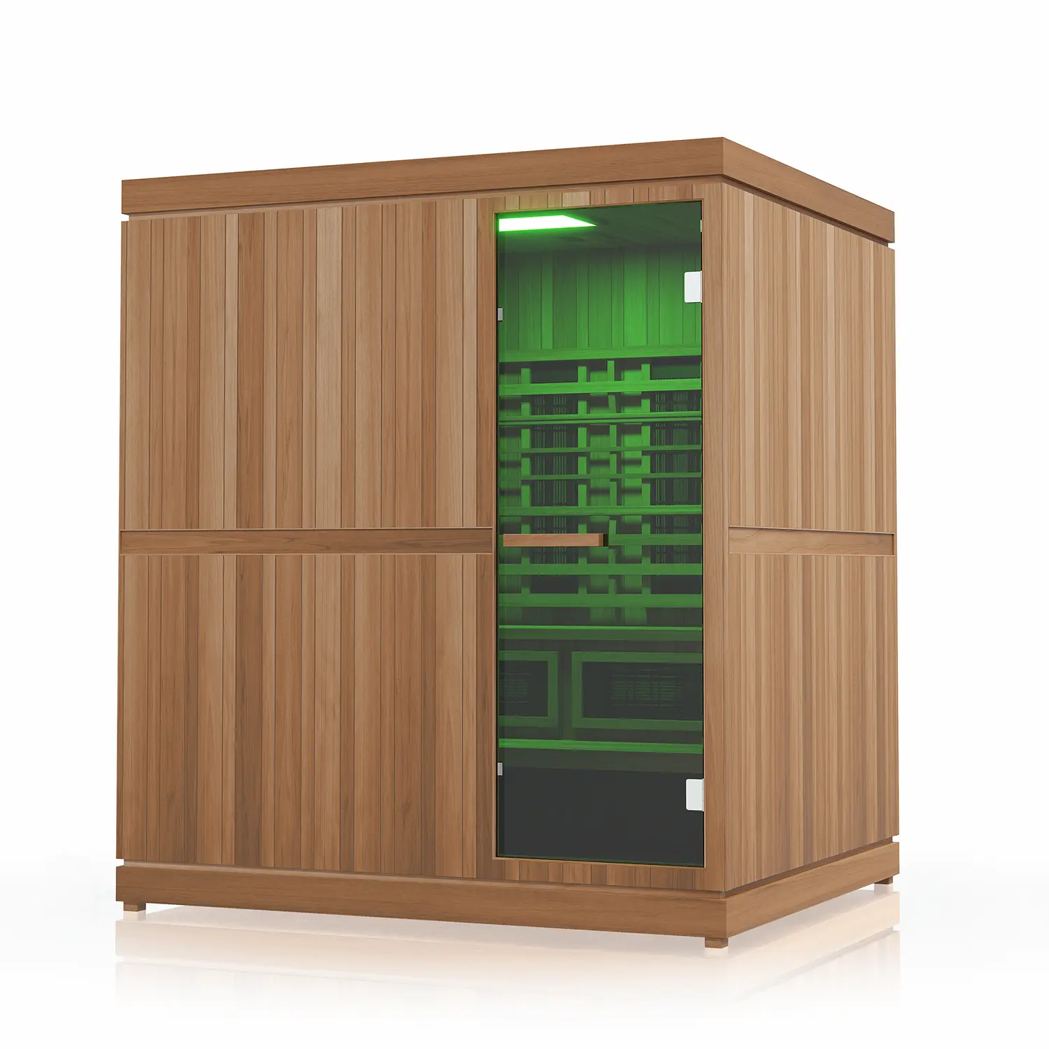 Finnmark FD-5 Trinity XL Infrared & Steam Sauna Combo (4-Person Home Sauna with Infrared and Traditional Sauna Heater, 75"W x 64"D x 83"H) Finnmark