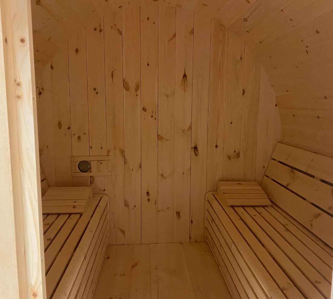 True North White Cedar Outdoor Barrel Sauna
