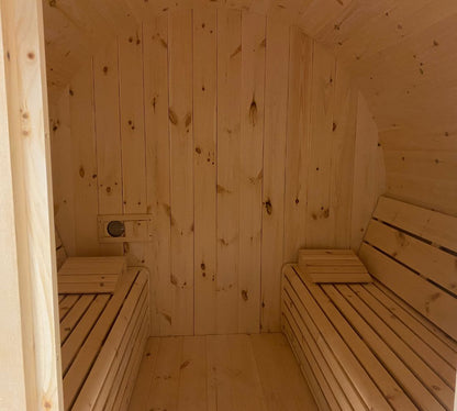True North White Cedar Outdoor Barrel Sauna