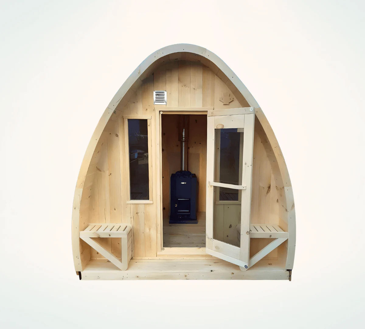 True North White Cedar Outdoor Pod Sauna Large