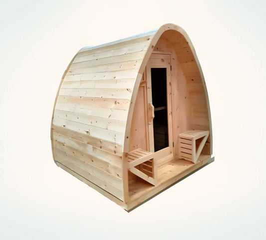 True North White Cedar Outdoor Pod Sauna Compact