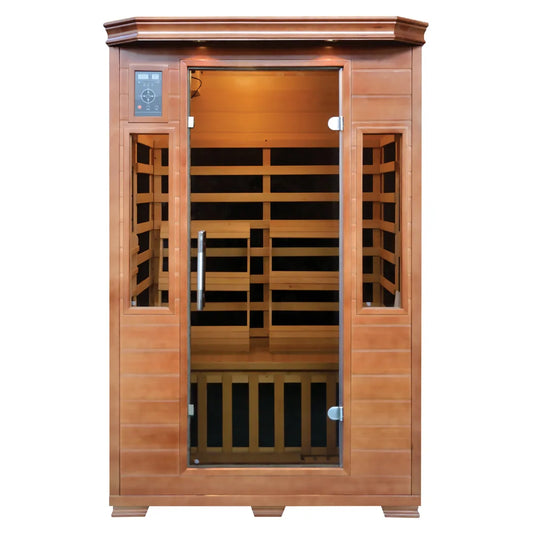 Majestic 2-Person Hemlock Premium Infrared Sauna with 6 Carbon Heaters