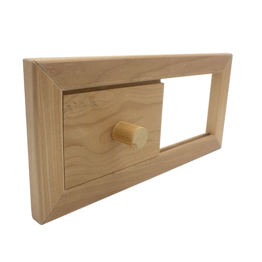 PROSAUNAS Thermo-Aspen Sauna Ventilation Hatch 0.5 x 5.2 x 11 in